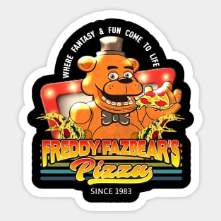 Vintage Freddy Fazbear's Pizza 1983 Sticker